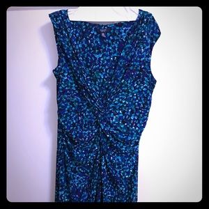 CHAPS by Ralph Lauren, blue multicolor dress